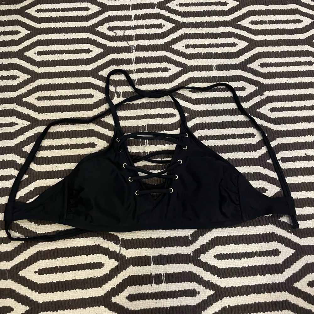 Black Adjustable Bikini Top
